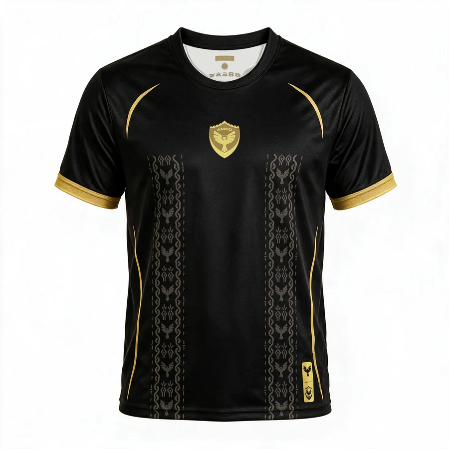 Visualisierung des Amedspor Shirts Black, Vorderseite