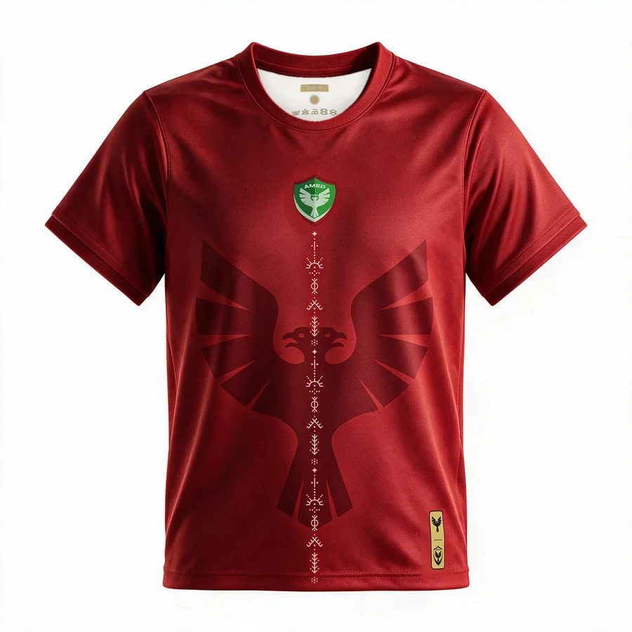 Visualisierung des Amedspor Shirts Red, Vorderseite